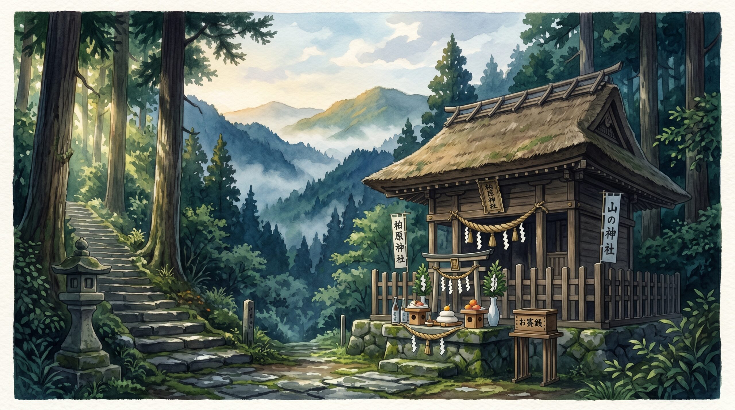 山神祭の様子